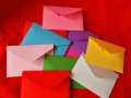 Цветен плик за писмо от картон