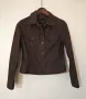 Ново дамско дънково яке тъмно кафяво S размер , снимка 1