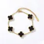 Златен черен комплект Van cleef , снимка 4