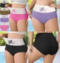 Памучни разкошни макси еластични бикини 4 бр комплект с висока талия в 4 различни цветове + красива , снимка 1