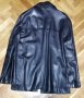 Мъжко черно кожено яке/сако от агнешка кожа - размер L, снимка 2