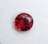 Наситено червен рубин с кръгла форма и тегло 0.82кт! VS чистота! Сертификат!, снимка 1