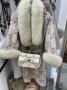 Дамско луксозно палто кашмир вълна и лисица Gucci код 92 , снимка 1 - Якета - 35430039