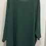 Макси oversize блуза туника със Снупи, тъмнозелена, снимка 7