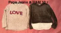 Pepe Jeans, H&M и др.3 плътни блузи 10 г, снимка 2