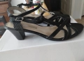 Дамски сандали с ток от естествена кожа, снимка 2
