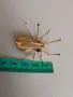 Арт Деко брошка паяк  зелен камък , снимка 5