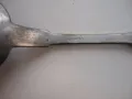 Старинна посребрена бронзова лъжица , снимка 5