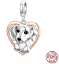 Сребърен талисман за гривна Пандора кученце модел 039, снимка 1 - Гривни - 44517988