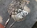 стара сребърна щипка за сервиране, снимка 9