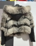 Кожено палто с косъм от лисица, снимка 4