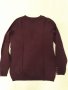 Тъмно лилава фино плетиво блуза по врата с дълъг ръкав, много приятна и мека материя, снимка 1 - Блузи с дълъг ръкав и пуловери - 37455773