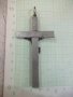 Кръст с разпятието от бял метал - 27,67 гр., снимка 4