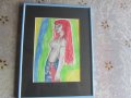 Рисувана картина Еротика , снимка 2