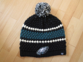 NFL Philadelphia Eagles 47 Women Cuffed Knit Hat with Pom, снимка 1 - Шапки - 44733221