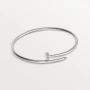 CARTIER Nail Juste un Clou Silver Small Thin Diamonds Гривна Пирон, снимка 8