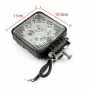 10 бр. LED халоген 9 диода 27w – GUN1110 – 1, снимка 2