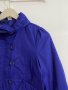 Марково ватирано яке с джобове, цип, копчета и мека топла подплата в тъмно лилаво, снимка 2