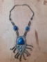 Стар етнографски дамски накит с лапис лазули за носия, снимка 1