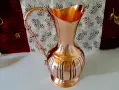 Медна кана 46 см.,10 л.,1.5 кг.,чиста червена мед. , снимка 3