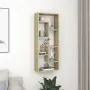 vidaXL Стенен рафт, дъб сонома, 36x16x90 см, инженерно дърво, снимка 2