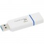 USB Флаш Памет 16GB USB 3.0 Kingston DTIG4/16GB Flash Memory, DataTraveler I G4, Бяло - Синя