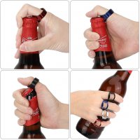 Нови 6 броя пръстен за отваряне на бутилки, бира Инструмент за пръсти , снимка 6 - Други - 33983544