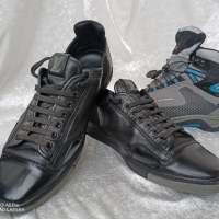 Limited Edition КАТО НОВИ LOUIS VUITTON® ORIGINAL LV TRAINER BLACK LEATHER SNEAKER 40 - 41, снимка 2 - Ежедневни обувки - 44572285