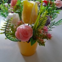 Сапунени букети, снимка 7 - Изкуствени цветя - 37803735
