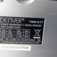 DENVER TWR-817 9 BAND FM/MW/SW1-7 DIGITAL WORD RECEIVER, снимка 6 - Радиокасетофони, транзистори - 38449861