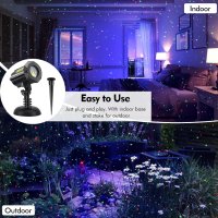 Poeland Външен звезден проектор, коледни светлини Motion Firefly LED, снимка 5 - Декорация за дома - 42838916