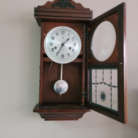 стенен механичен часовник POLARIS , снимка 2 - Антикварни и старинни предмети - 44535889