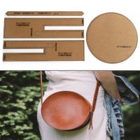 Шаблон за кръгла чанта, кожарска, сарашка кройка, , снимка 1 - Други инструменти - 31449119