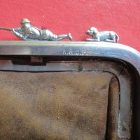 Уникално кожено ловно портмоне кесия чантичка DRGM, снимка 5 - Колекции - 40629362