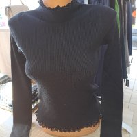 Къси блузки с дантелка в седем цвята , снимка 16 - Блузи с дълъг ръкав и пуловери - 42807344