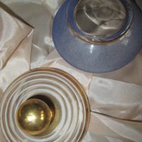 Стъклена купа, бонбониера,позлата, снимка 4 - Декорация за дома - 39325020