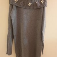БЛУЗОН ПЕРЛИ , снимка 1 - Блузи с дълъг ръкав и пуловери - 30854312