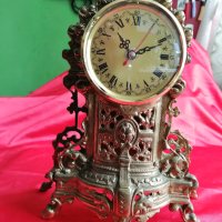 Стар Настолен Бронзов Бароков Каминен Часовник , снимка 1 - Антикварни и старинни предмети - 40307895
