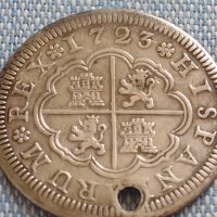 Сребърна монета 2 реала 1723г. Филип пети Сеговия Испания 28827, снимка 8 - Нумизматика и бонистика - 42930088