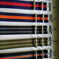 Текстилни каишки 18мм NATO, снимка 10 - Каишки за часовници - 34965493