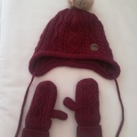 Комплект зимна шапка и ръкавици Н&М, снимка 2 - Бебешки шапки - 40117600