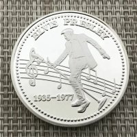 Монета Елвис Пресли, снимка 2 - Нумизматика и бонистика - 39342937