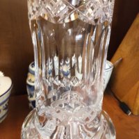 Бохемия великолепна кристална ваза в стил Арт Деко , снимка 6 - Вази - 30925042