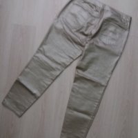 Дънки/панталон в перлен златист цвят размер 40, снимка 3 - Дънки - 30768010