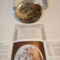 Декоративна порцеланова чиния таралежи , снимка 2 - Колекции - 38268556