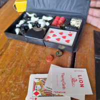 Стара игра шах,дама,карти Spielkassette, снимка 7 - Други ценни предмети - 44781418