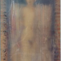 Картина, "Танцьорка", 1997 г., худ. проф. Светозар Бенчев, снимка 4 - Картини - 42792499