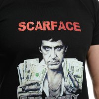 Нова мъжка тениска с дигитален печат на Белязаният (Scarface), снимка 2 - Тениски - 37670088