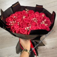 Букет от вечни рози с буква /цифра или име от рози , снимка 9 - Романтични подаръци - 28588228