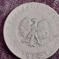 20 злоти 1974 Полша, снимка 2 - Нумизматика и бонистика - 32165703